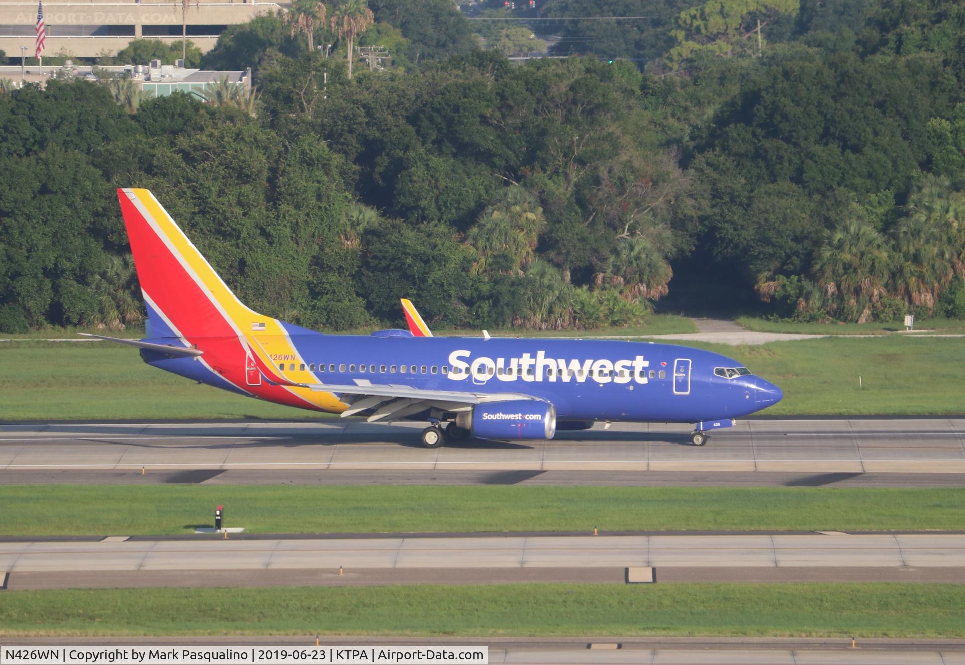 N426WN, 2002 Boeing 737-7H4 C/N 29830, Boeing 737-7H4