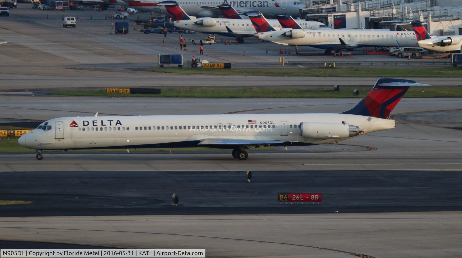 N905DL, 1987 McDonnell Douglas MD-88 C/N 49536, ATL spotting