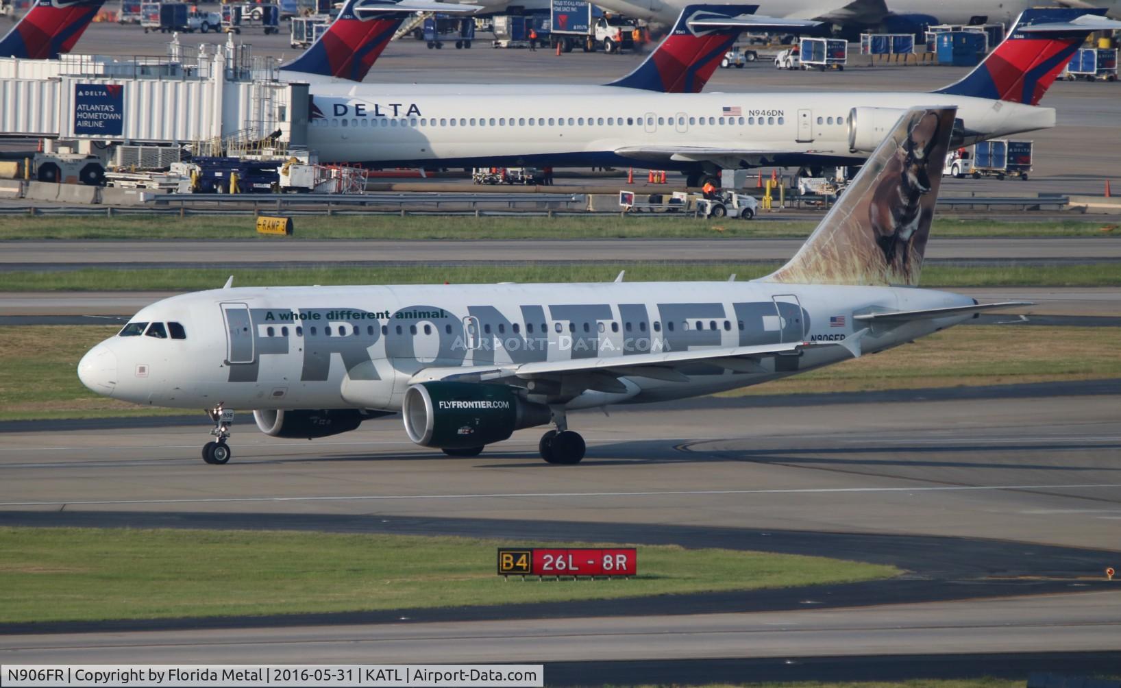 N906FR, 2002 Airbus A319-111 C/N 1684, ATL spotting