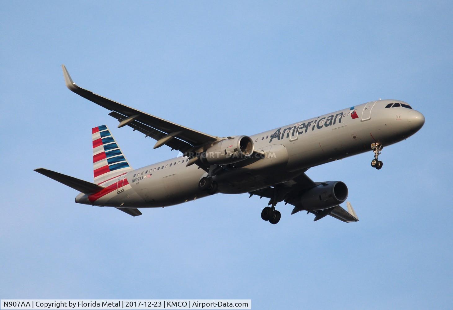 N907AA, 2017 Airbus A321-231 C/N 7732, MCO spotting
