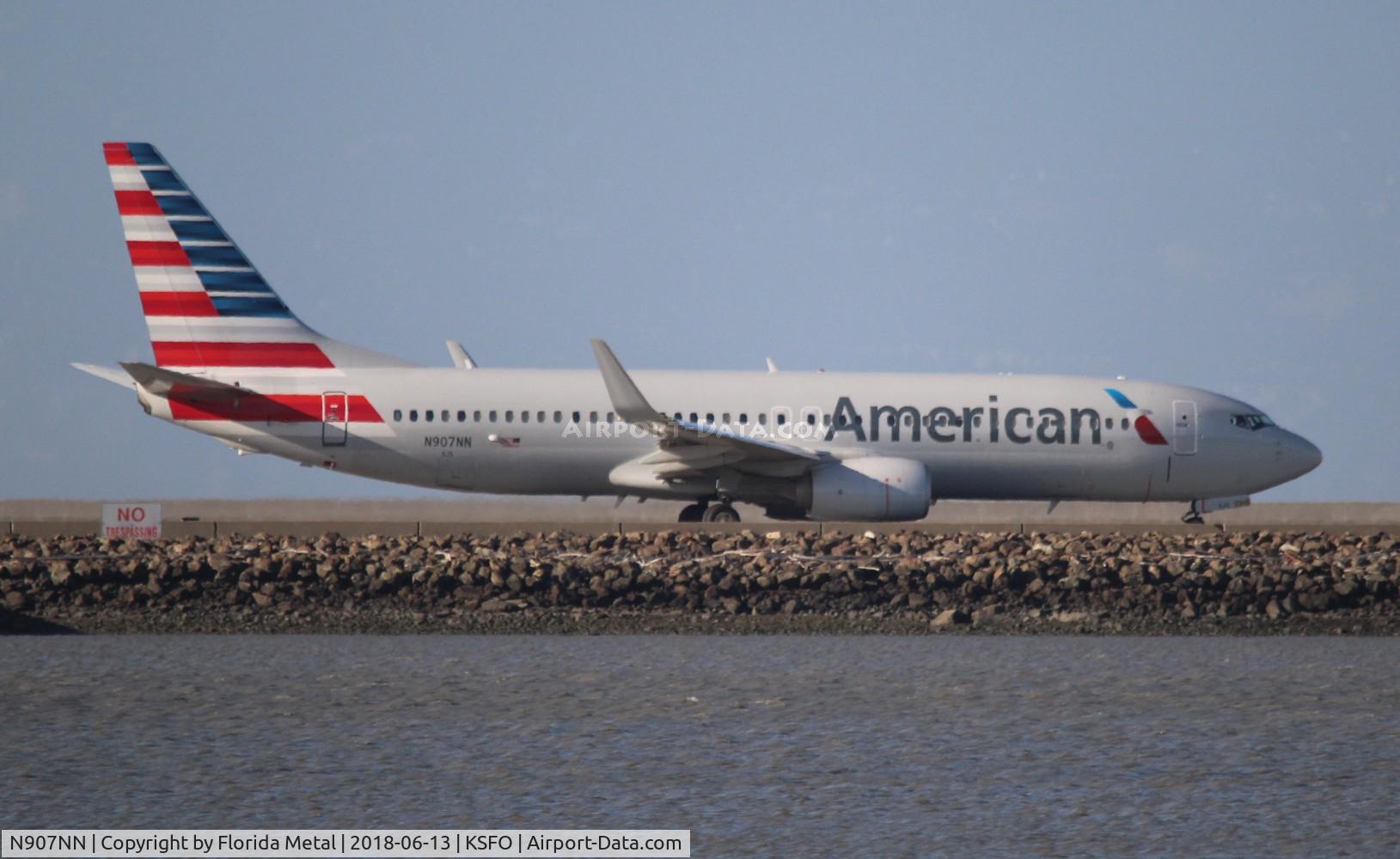 N907NN, 2013 Boeing 737-823 C/N 31158, SFO spotting