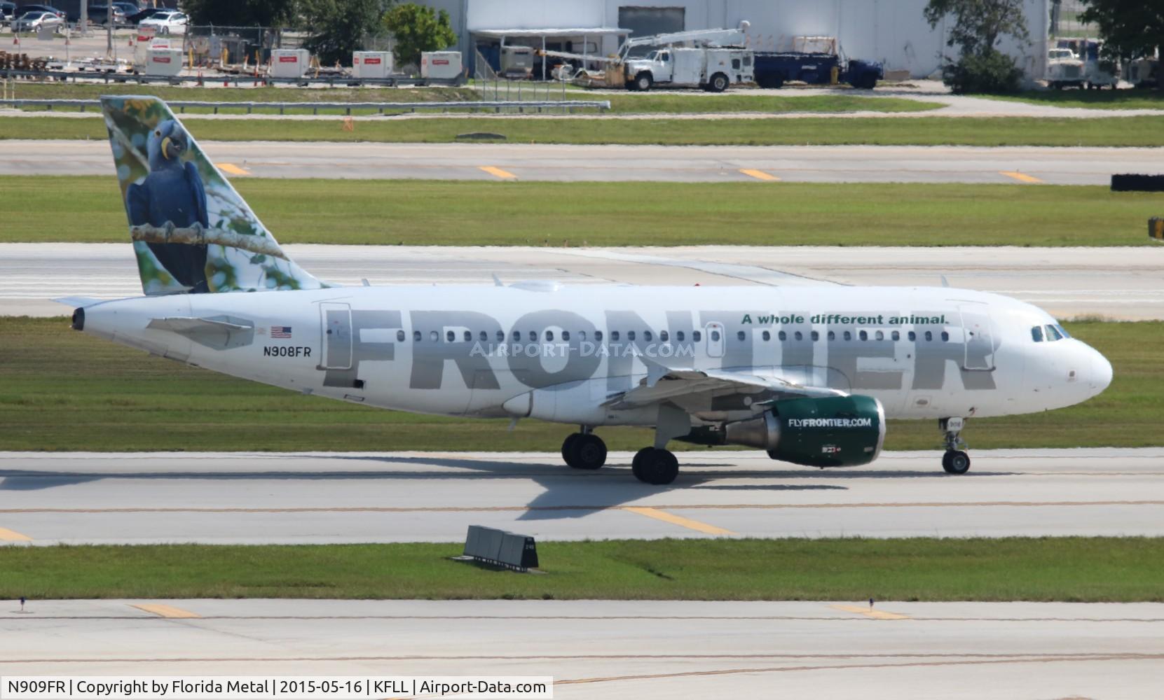 N909FR, 2002 Airbus A319-111 C/N 1761, FLL Spotting