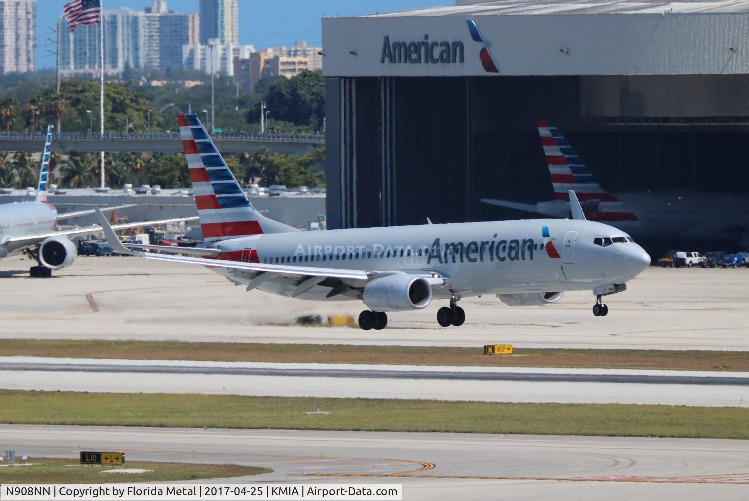 N908NN, 2012 Boeing 737-823 C/N 31157, MIA spotting