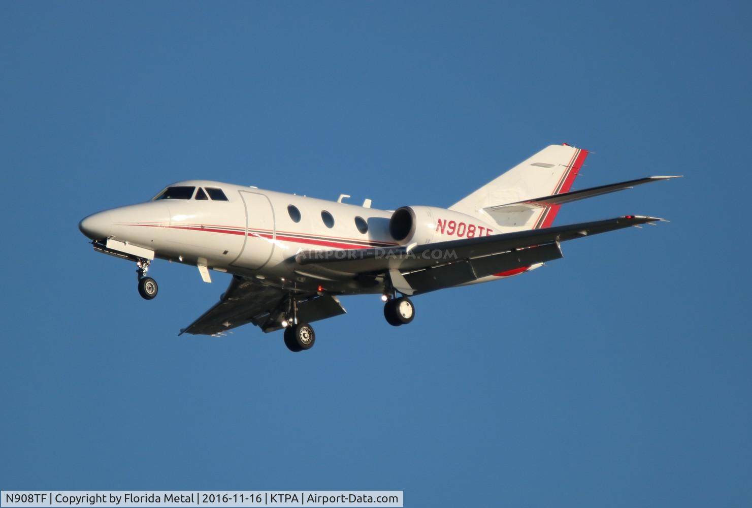 N908TF, 1977 Dassault Falcon 10 C/N 102, TPA spotting