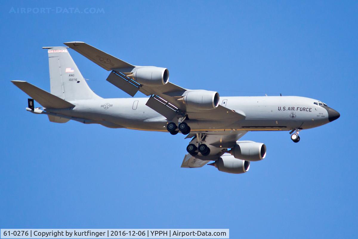 61-0276, 1961 Boeing KC-135R Stratotanker C/N 18183, Boeing KC-135R. USAF 61-0276, Nebraska ANG 155th ARW 160 YPPH 6/12/16.