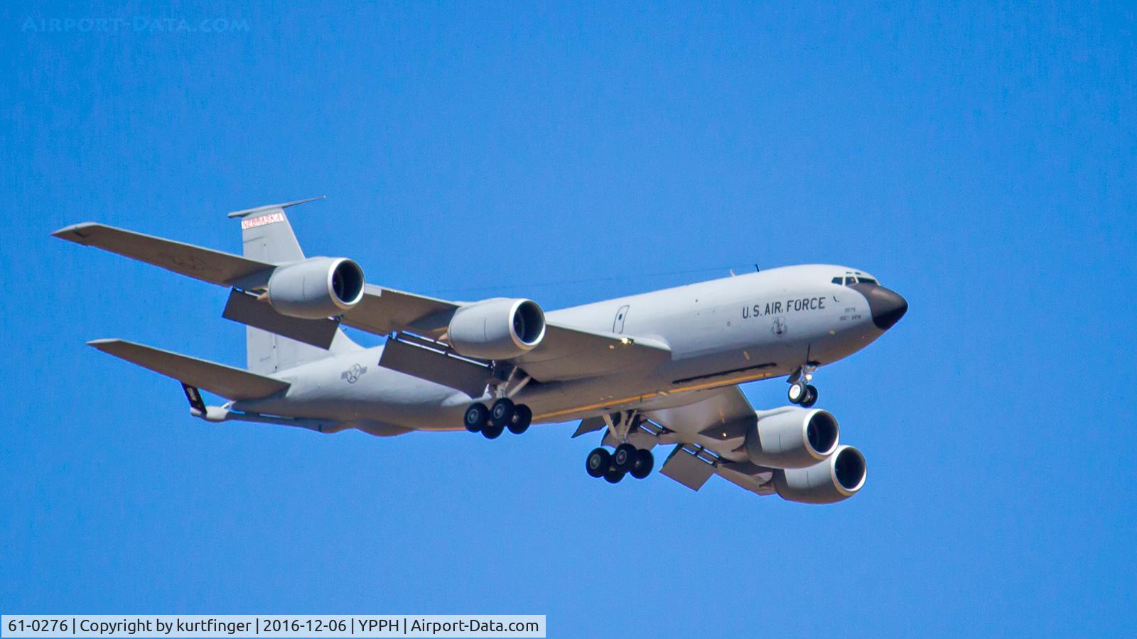 61-0276, 1961 Boeing KC-135R Stratotanker C/N 18183, Boeing KC-135R. USAF 61-0276, Nebraska ANG 155th ARW,  YPPH 6/12/16.