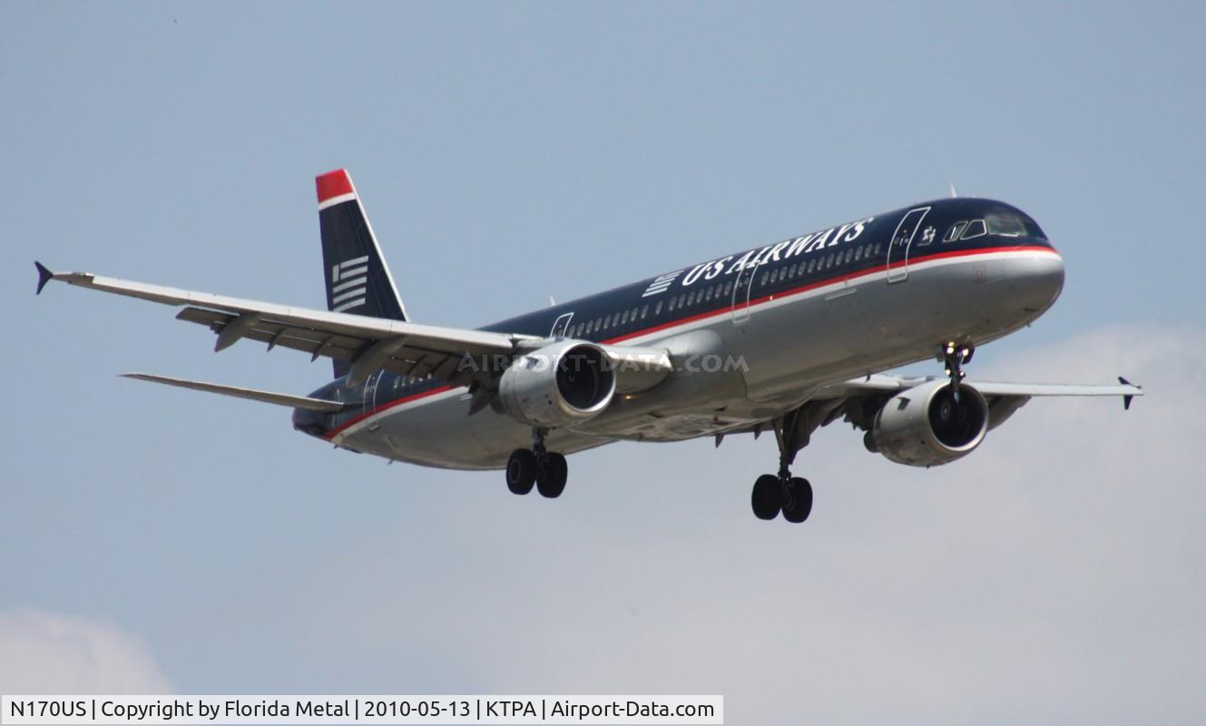 N170US, 2001 Airbus A321-211 C/N 1462, TPA spotting