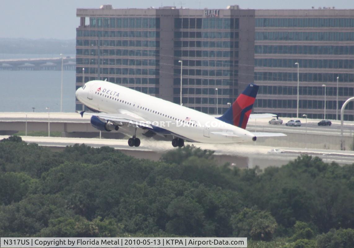 N317US, 1991 Airbus A320-211 C/N 197, TPA spotting