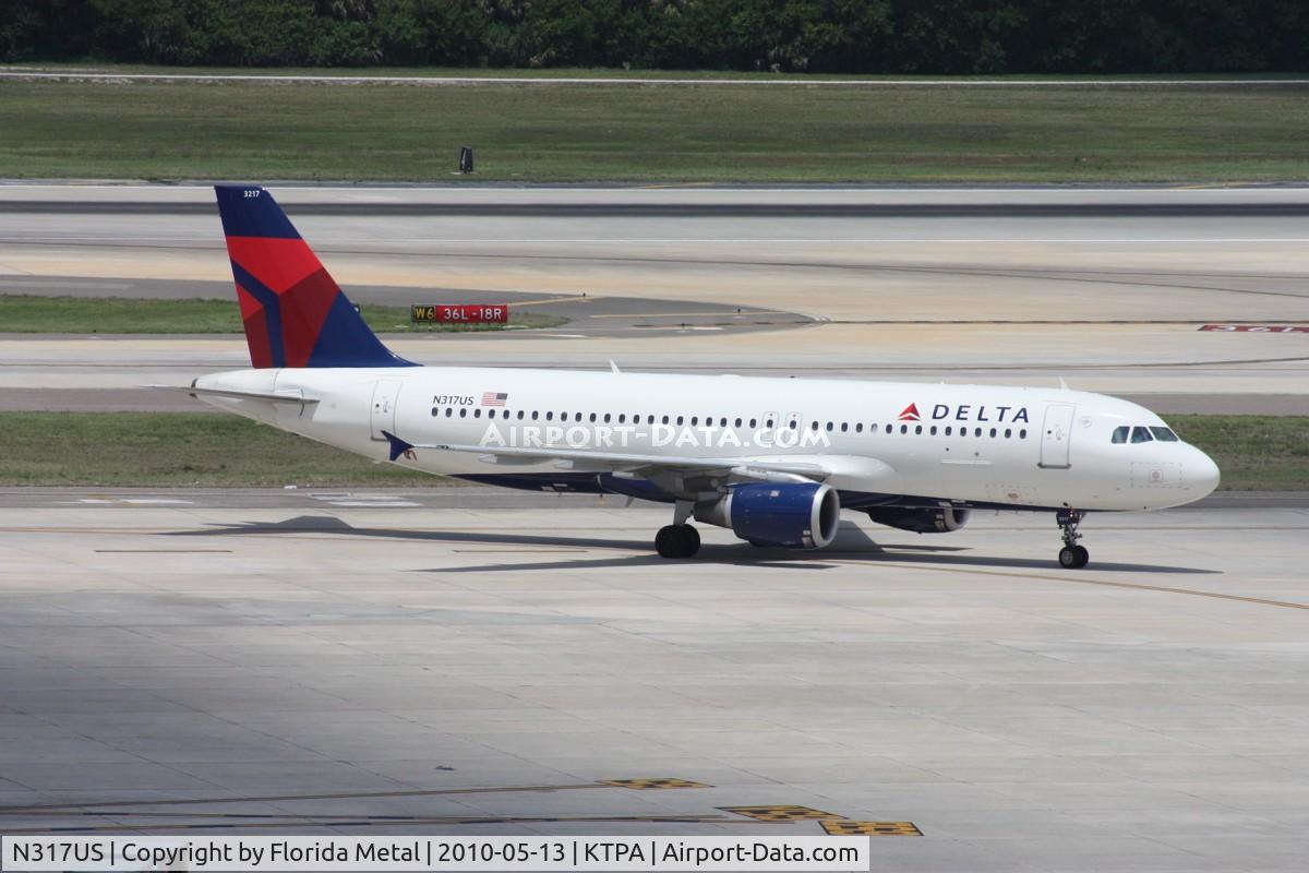 N317US, 1991 Airbus A320-211 C/N 197, TPA spotting