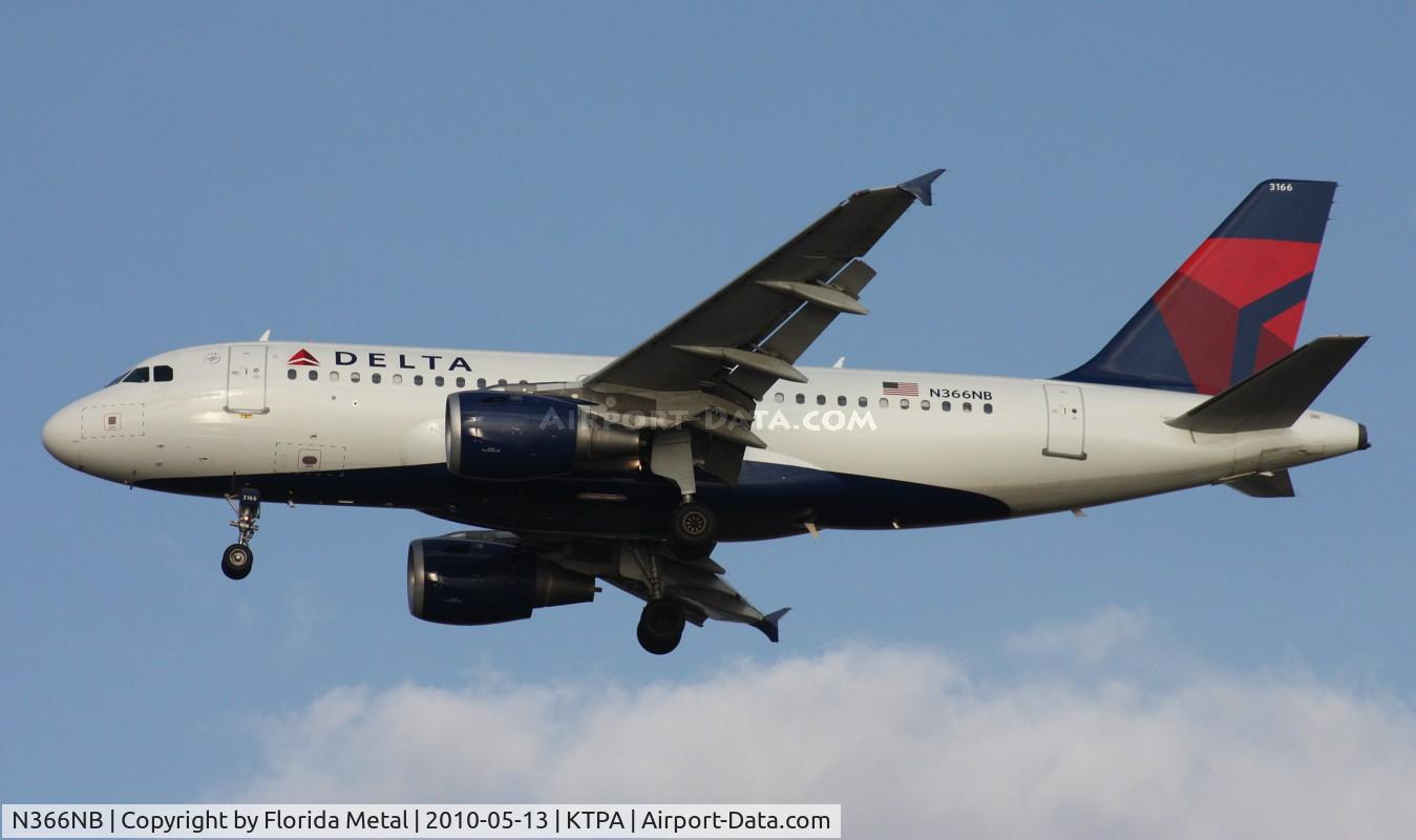 N366NB, 2003 Airbus A319-114 C/N 2026, TPA spotting