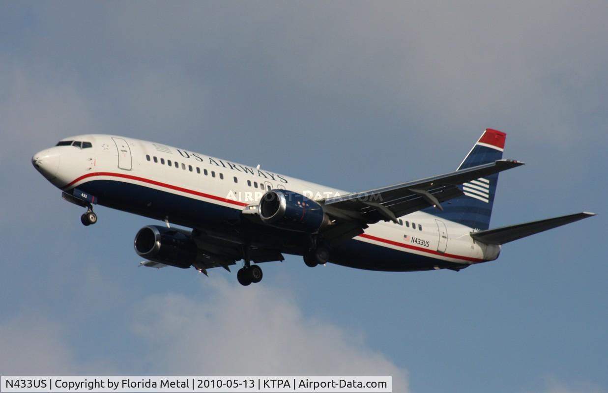 N433US, 1990 Boeing 737-4B7 C/N 24555, TPA spotting