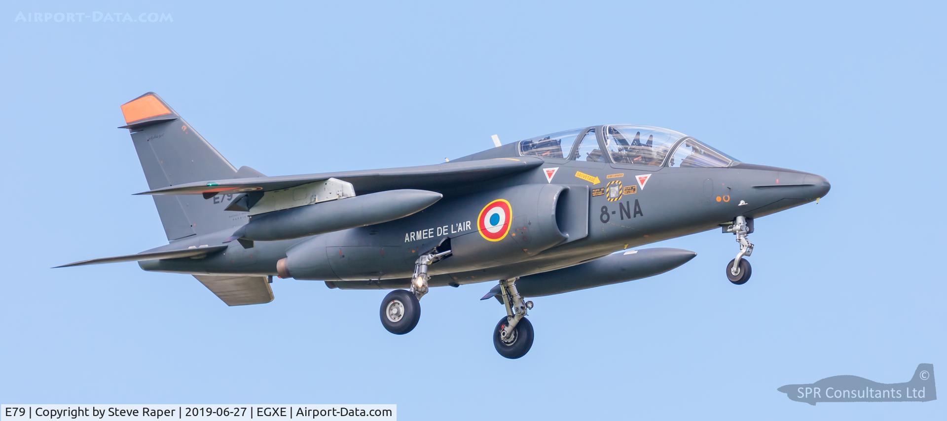 E79, Dassault-Dornier Alpha Jet E C/N E79, Coming in to land, E79 8-NA, prepares to touchdown at RAF Leeming