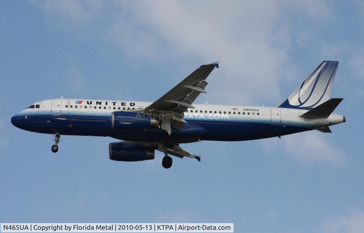 N465UA, 2000 Airbus A320-232 C/N 1341, TPA spotting