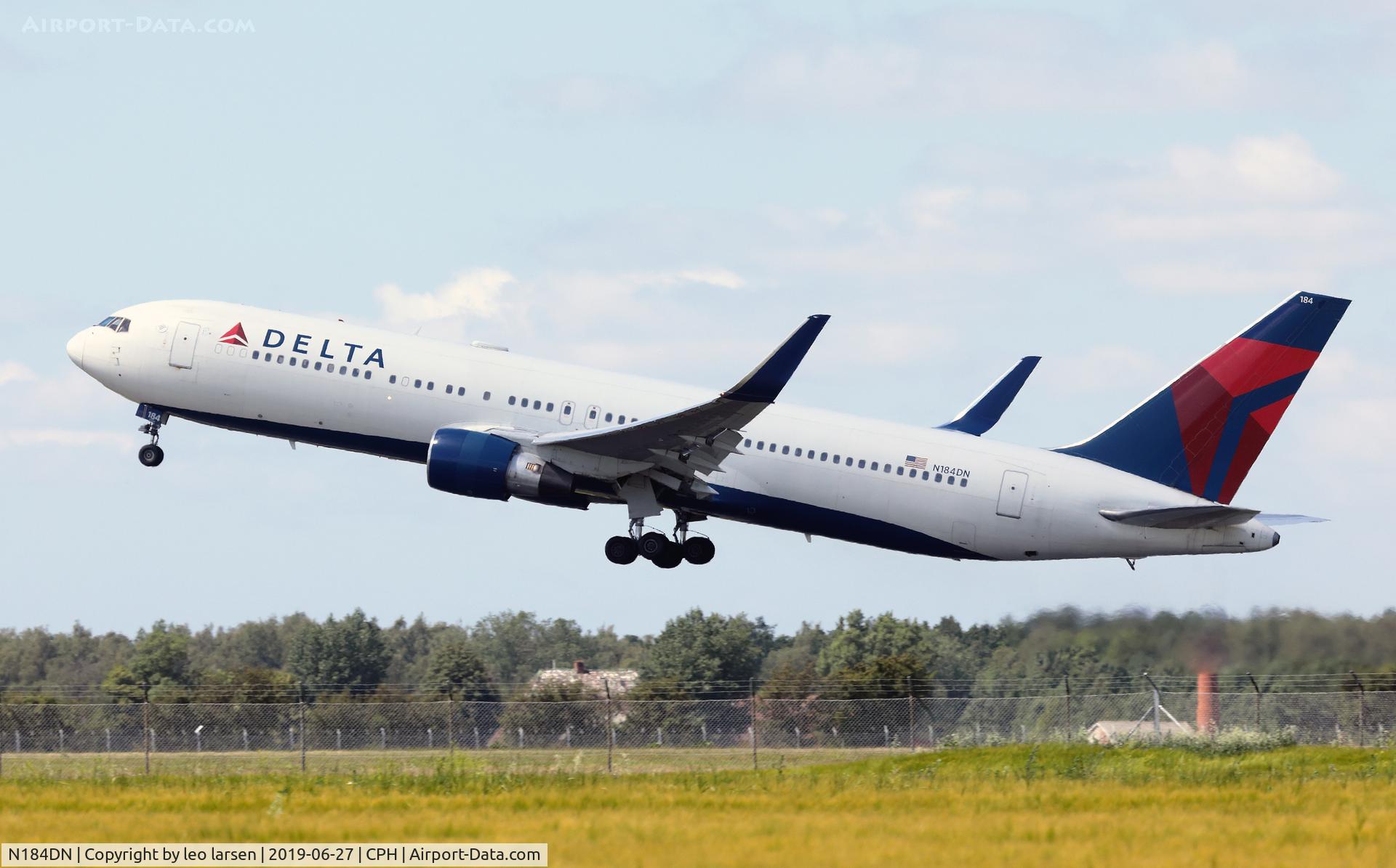 N184DN, 1993 Boeing 767-332 C/N 27111, Copenhagen 27.6.2019