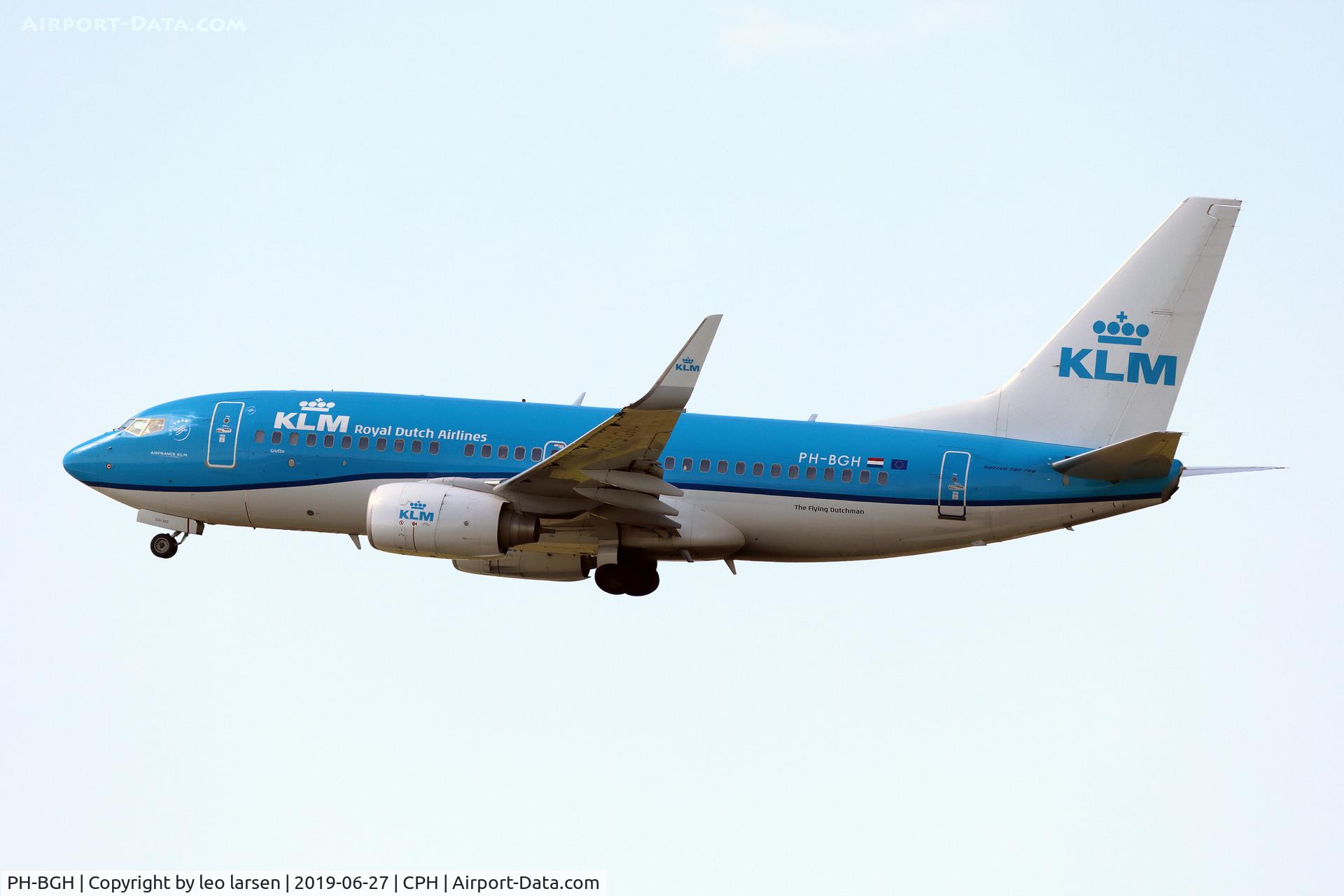 PH-BGH, 2009 Boeing 737-7K2 C/N 38053, Copenhagen 27.6.2019