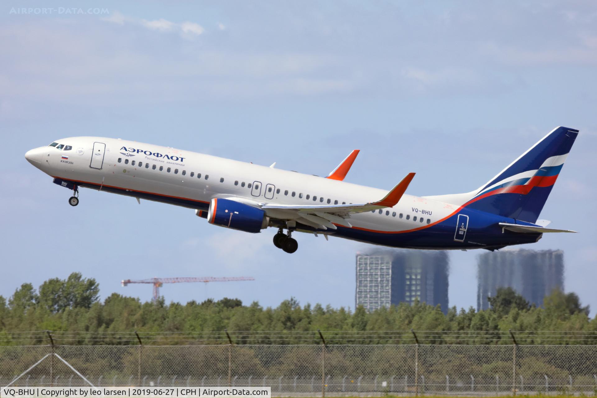 VQ-BHU, 2018 Boeing 737-8LJ C/N 41229, Copenhagen 27.6.2019