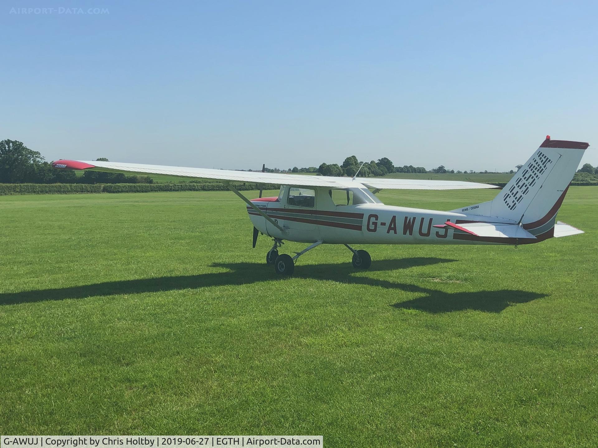 G-AWUJ, 1968 Reims Cessna F150H C/N 0332, Visiting Old Warden, Beds.