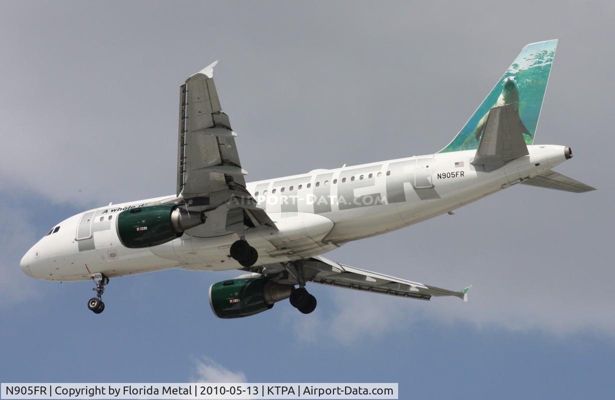 N905FR, 2001 Airbus A319-111 C/N 1583, TPA spotting