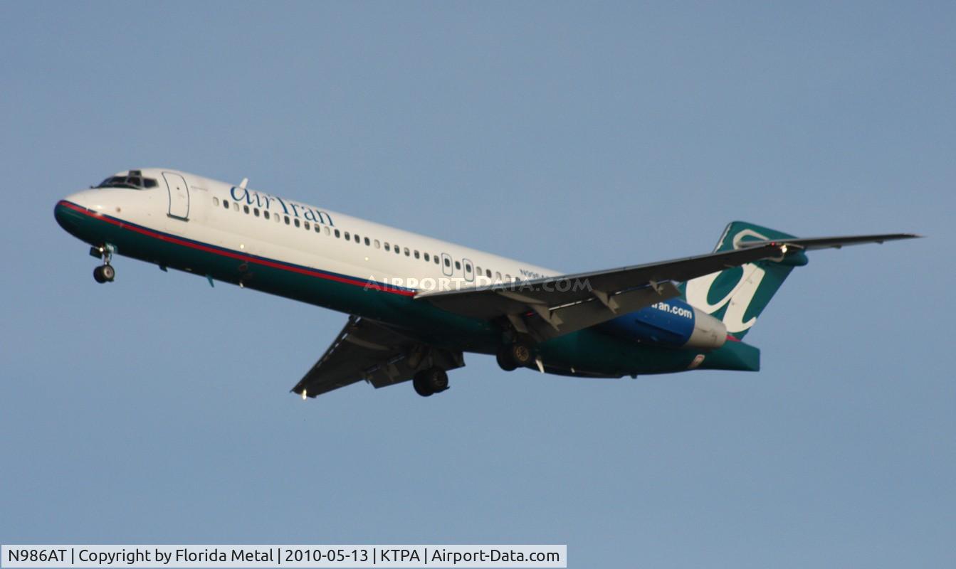N986AT, 2001 Boeing 717-200 C/N 55089, TPA spotting