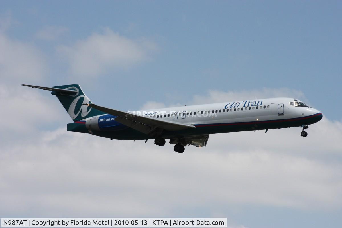 N987AT, 2001 Boeing 717-200 C/N 55088, TPA spotting