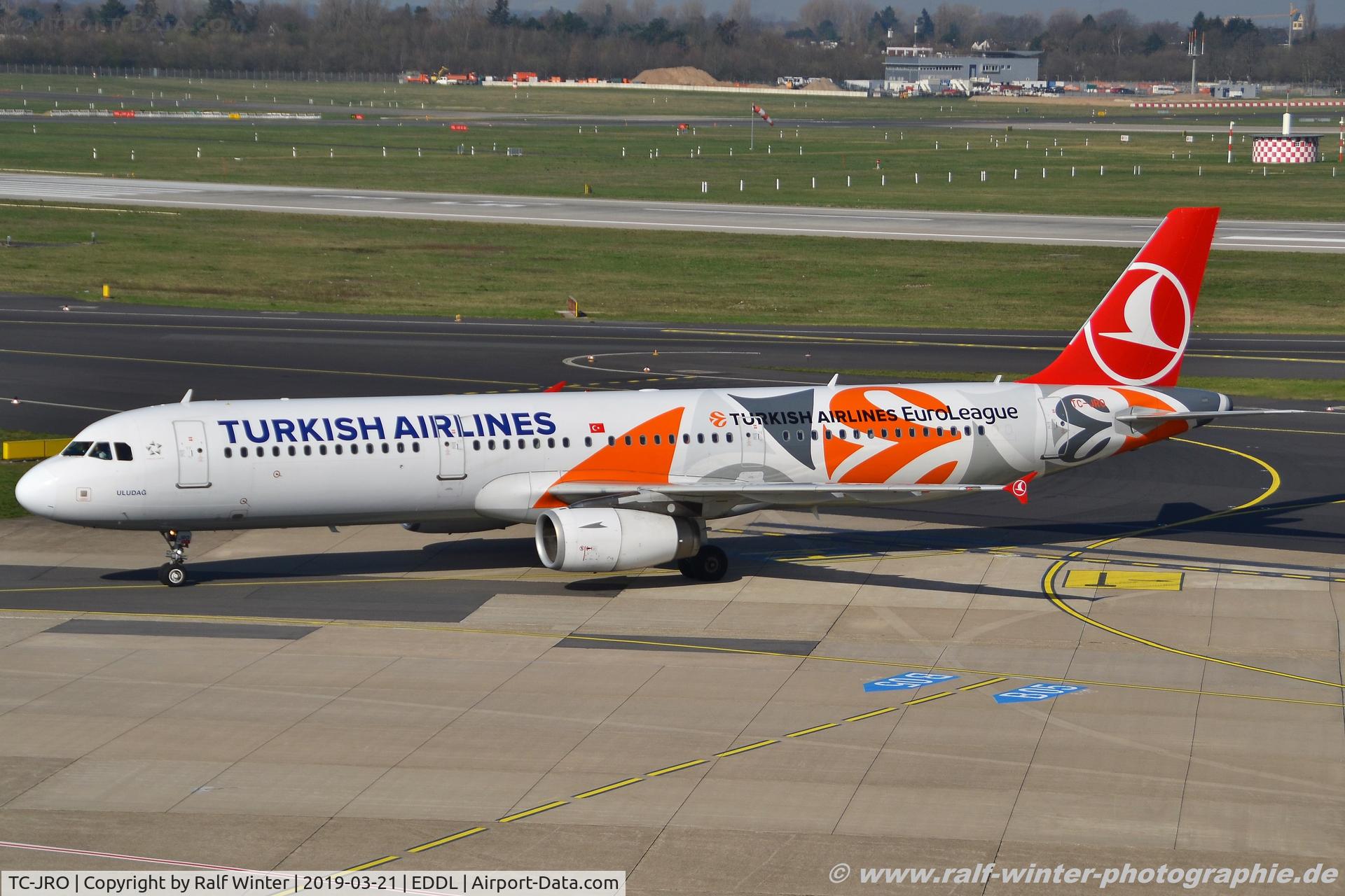 TC-JRO, 2011 Airbus A321-231 C/N 4682, Airbus A321-231 - TK THY Turkish Airlines 'Uludag' 'EuroLeague Livery' - 4682 - TC-JRO - 21.03.2019 - DUS