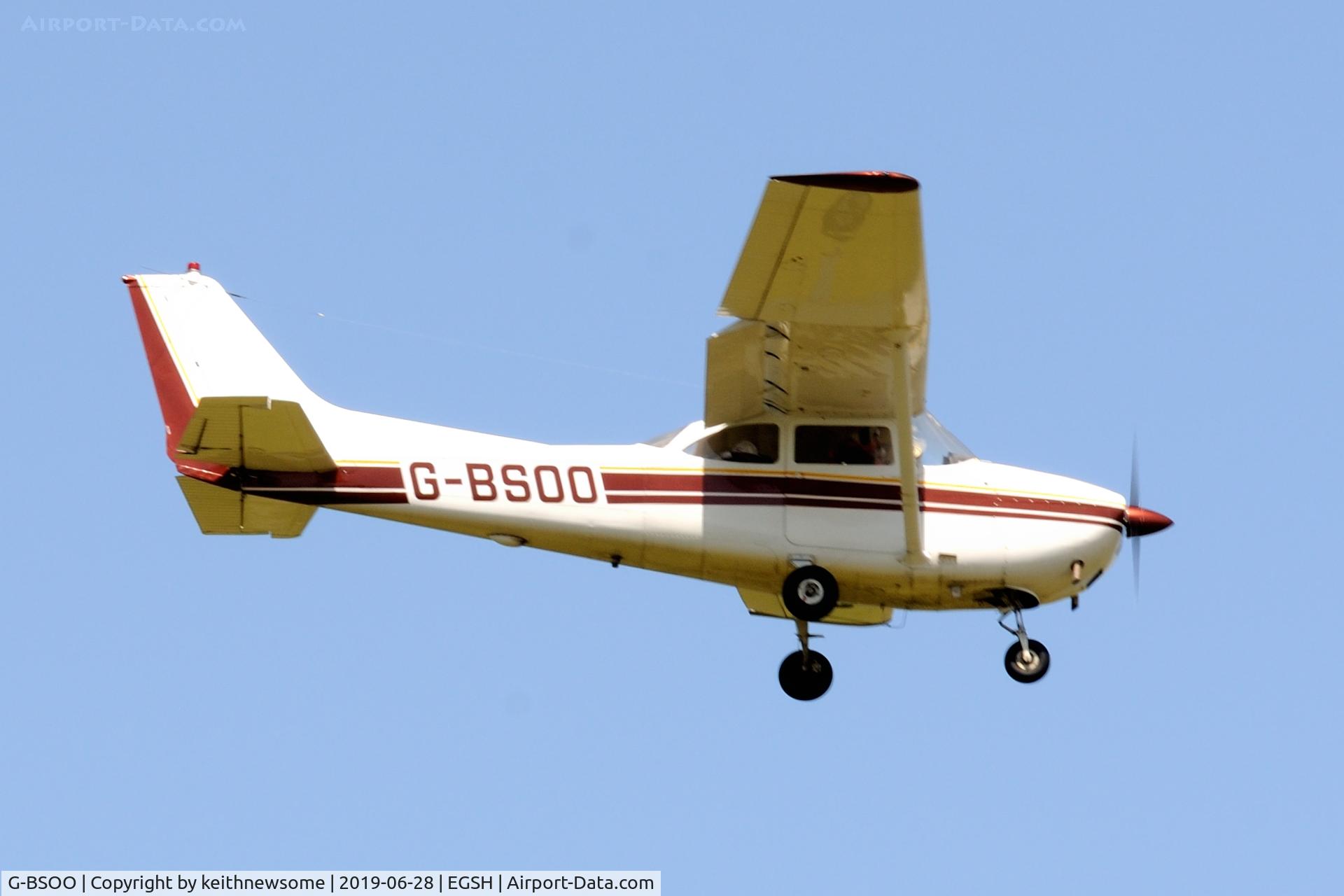 G-BSOO, 1964 Cessna 172F C/N 172-52431, Diverting to Norwich with minor engine problem.