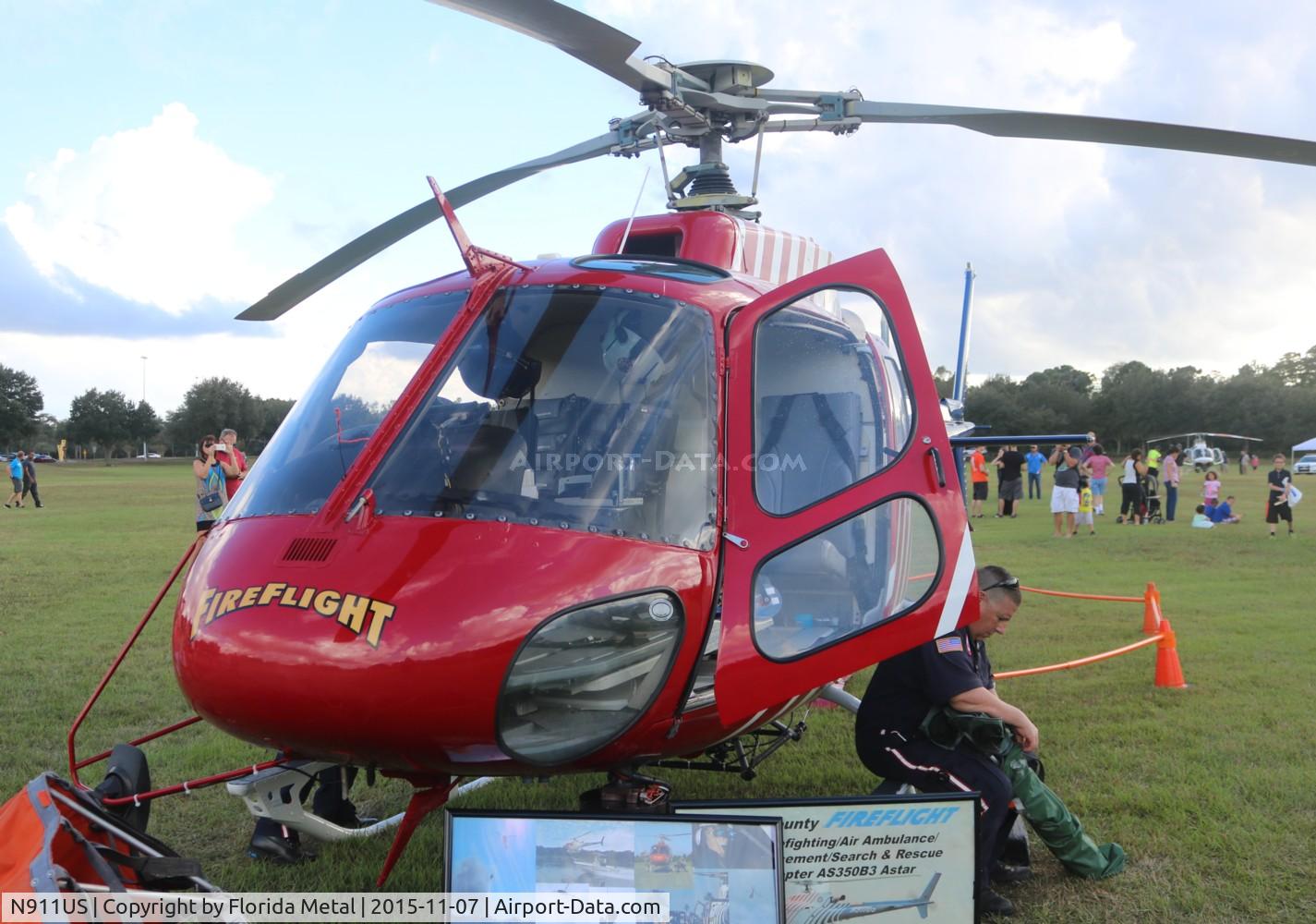 N911US, 1998 Eurocopter AS-350B-3 Ecureuil Ecureuil C/N 2968, AS350 at American Heroes Oveido FL