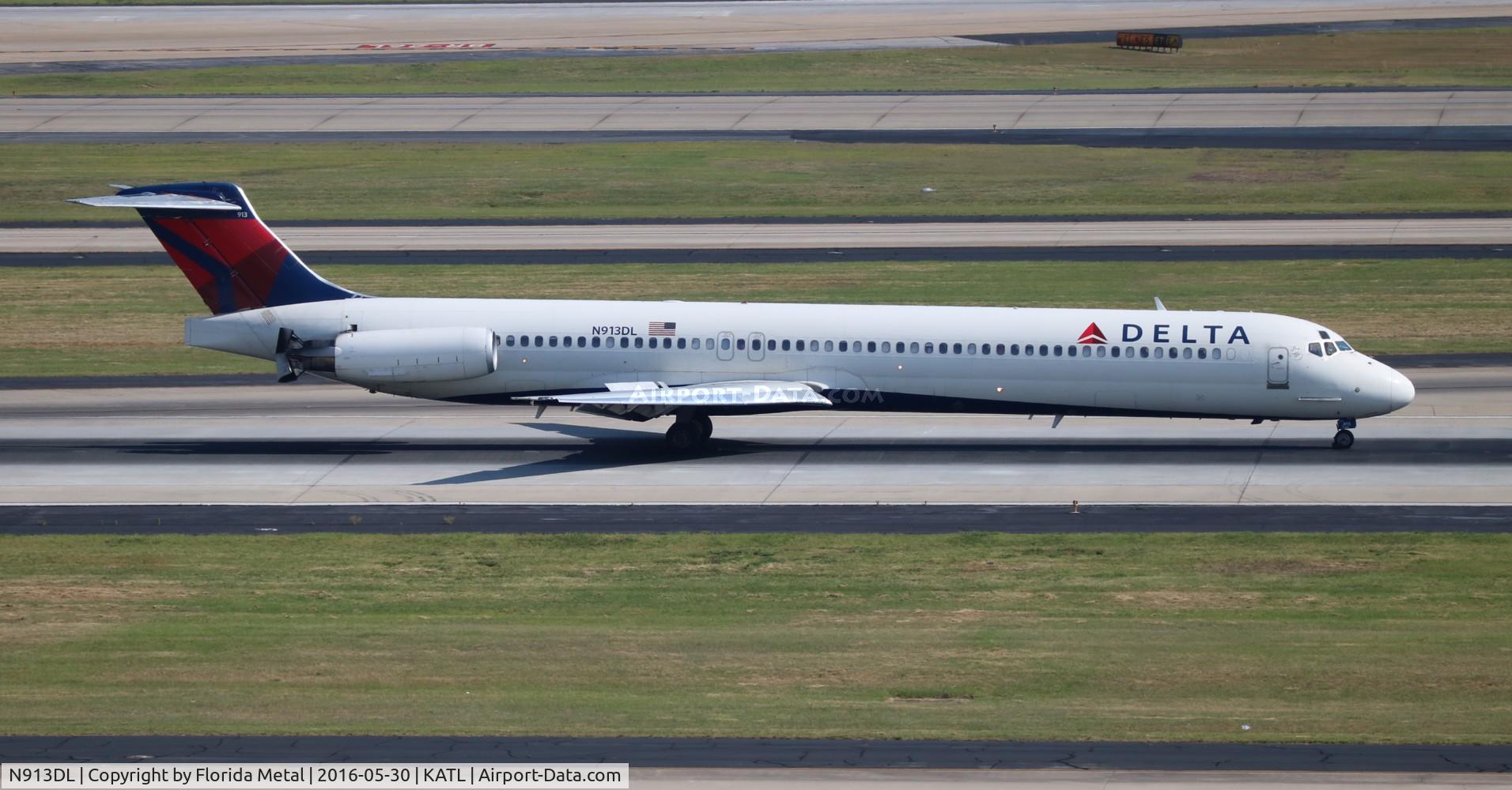 N913DL, 1988 McDonnell Douglas MD-88 C/N 49544, ATL spotting