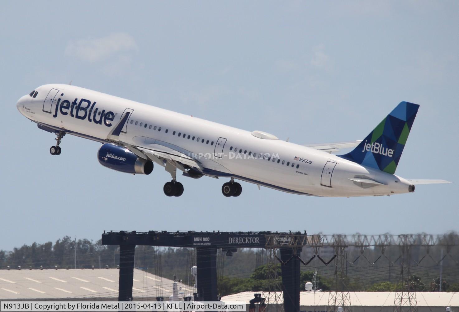 N913JB, 2013 Airbus A321-231 C/N 5909, FLL spotting