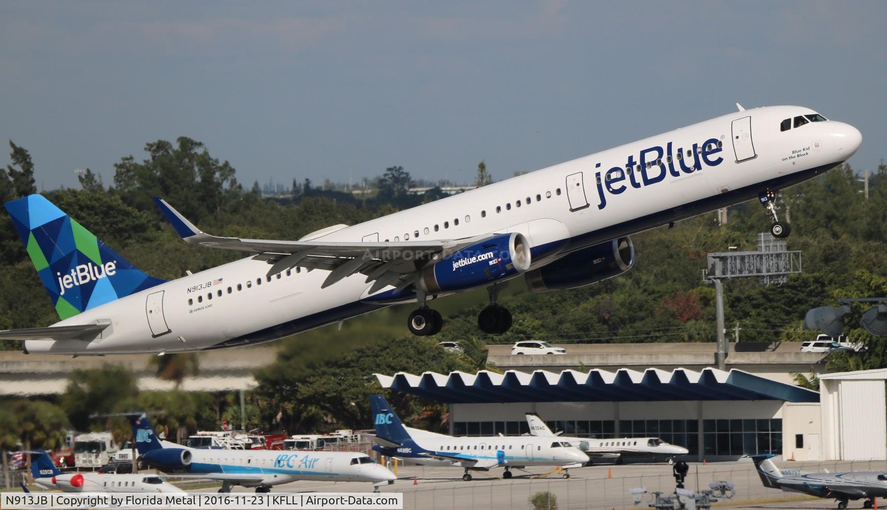 N913JB, 2013 Airbus A321-231 C/N 5909, FLL spotting