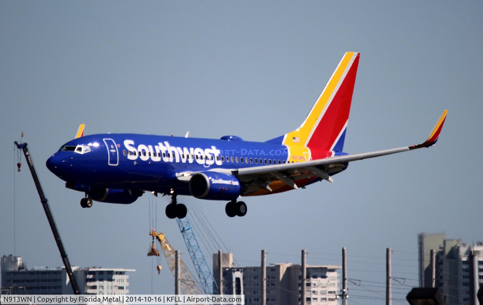 N913WN, 2008 Boeing 737-7H4 C/N 29840, FLL spotting