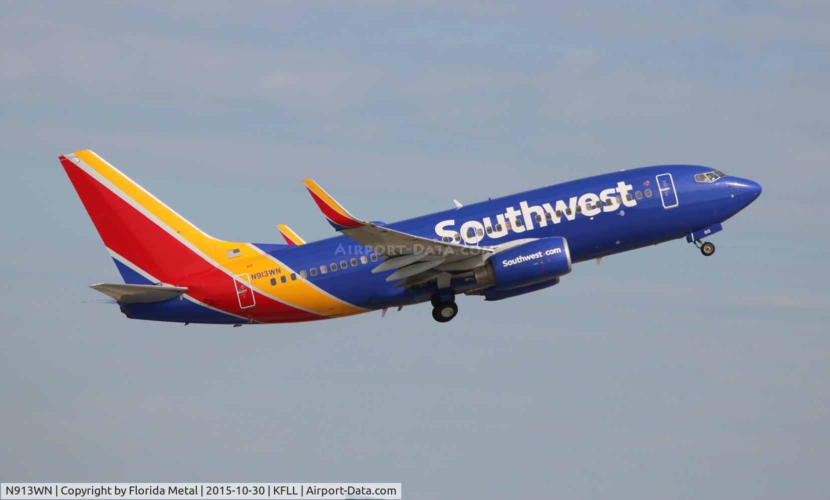 N913WN, 2008 Boeing 737-7H4 C/N 29840, FLL spotting