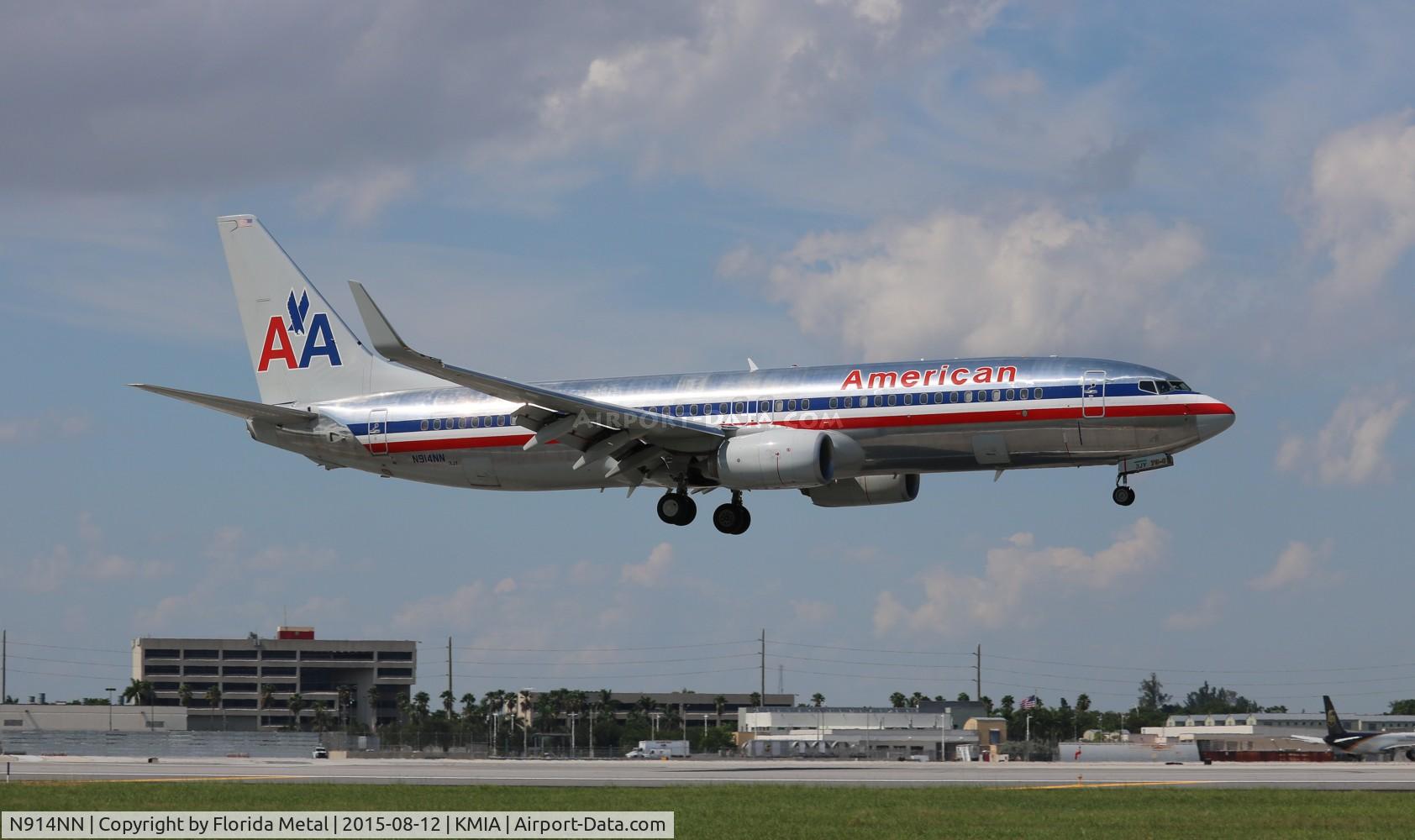 N914NN, 2012 Boeing 737-823 C/N 31161, MIA spotting