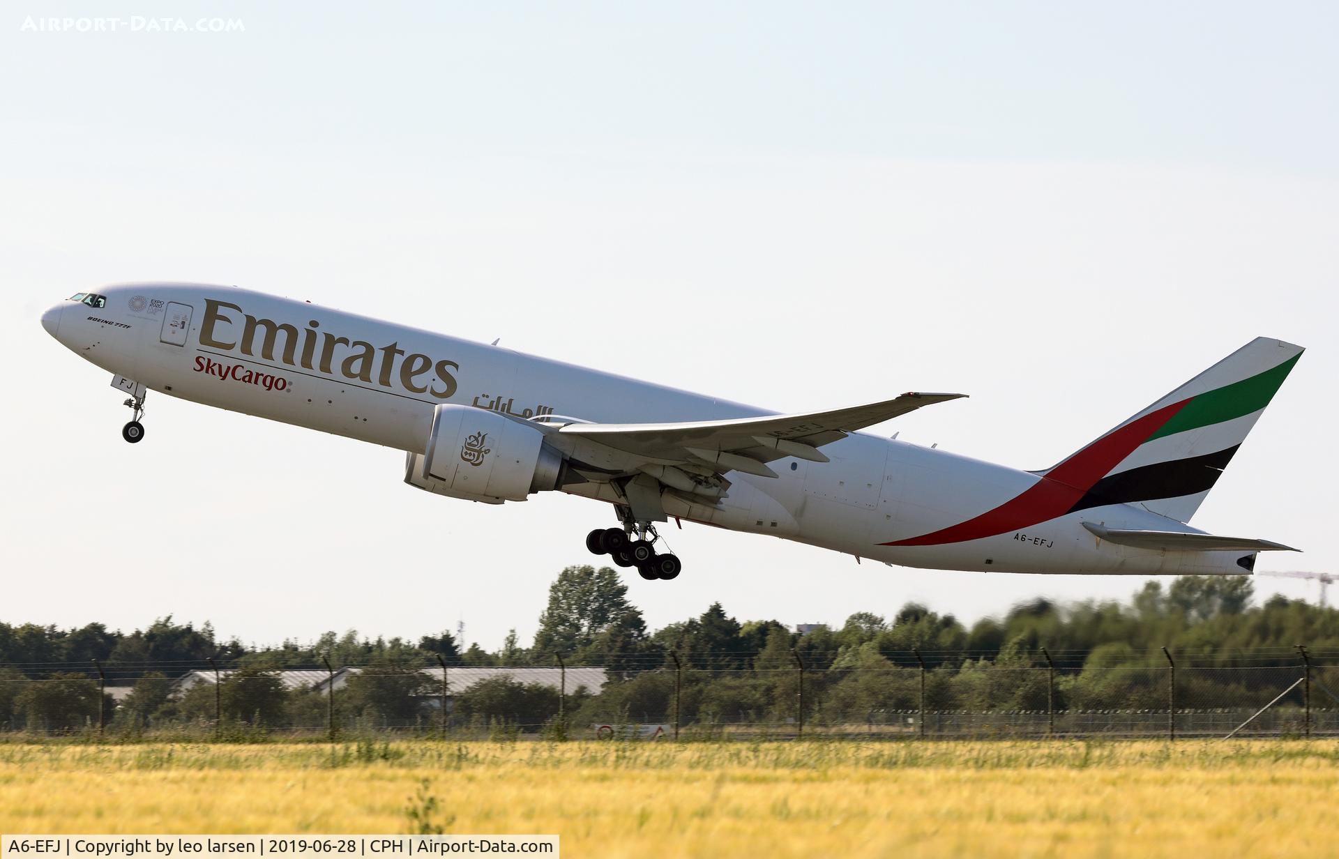 A6-EFJ, 2012 Boeing 777-F1H C/N 35610, Copenhagen 28.6.2019