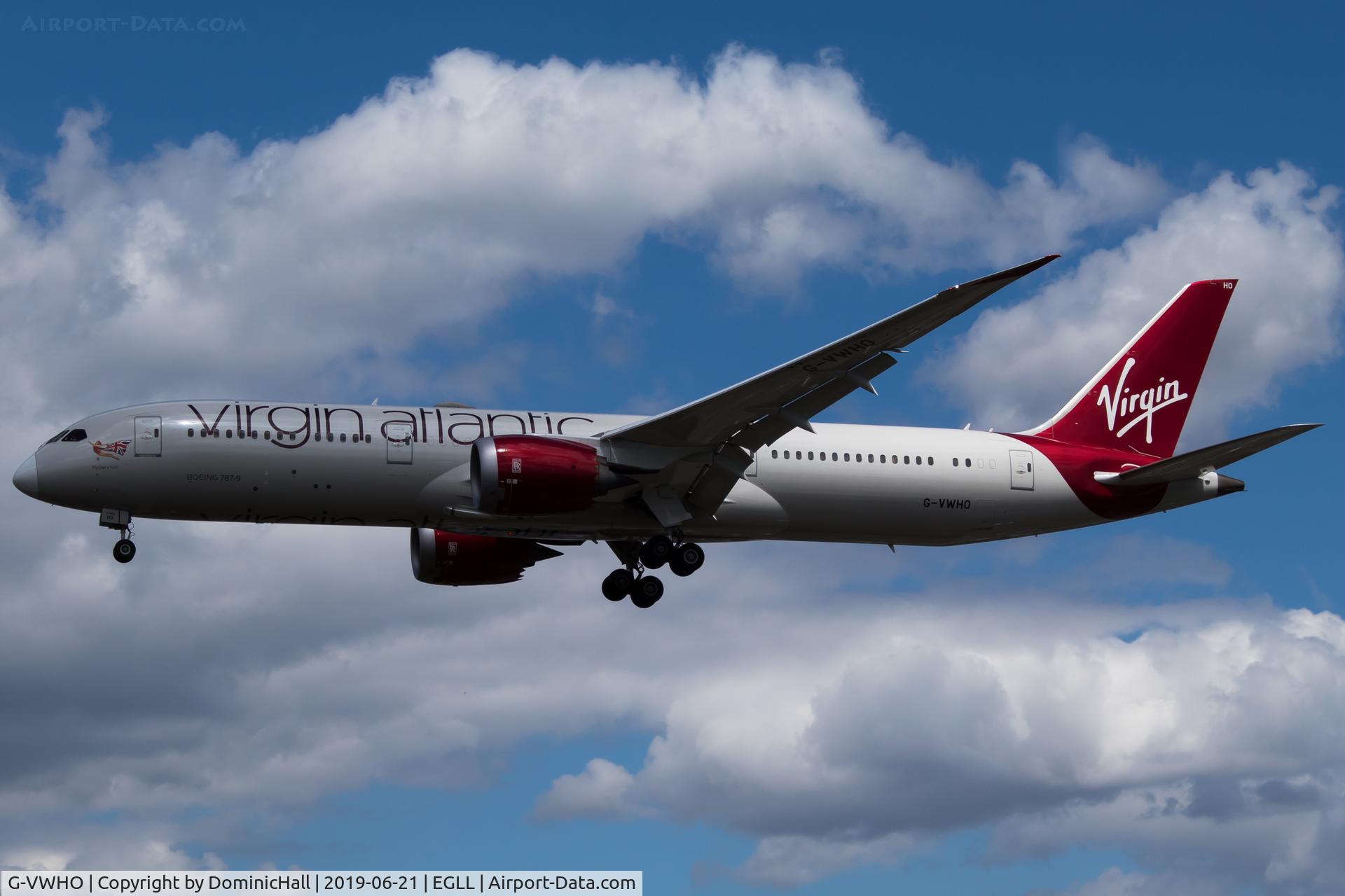G-VWHO, 2015 Boeing 787-9 Dreamliner Dreamliner C/N 37971, Landing RWY 27L