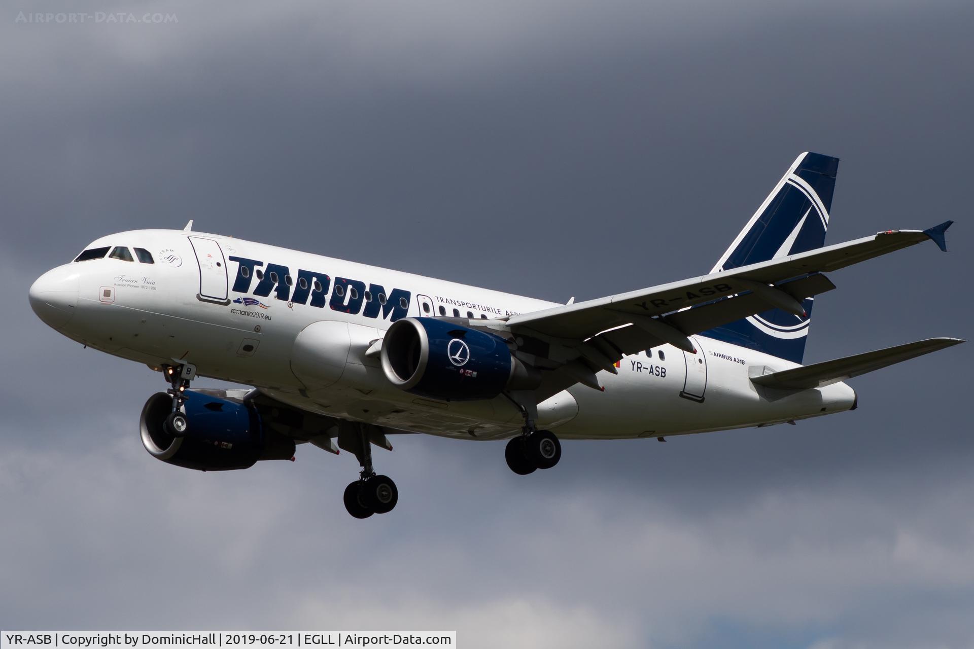 YR-ASB, 2006 Airbus A318-111 C/N 2955, Landing RWY 27L