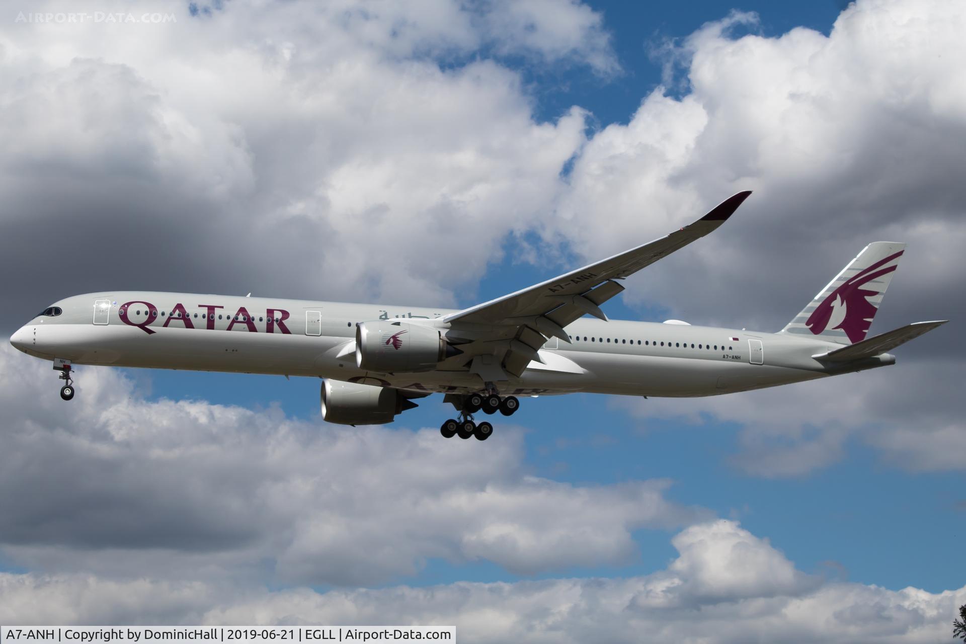 A7-ANH, 2019 Airbus A350-1041 C/N 229, Landing RWY 27L