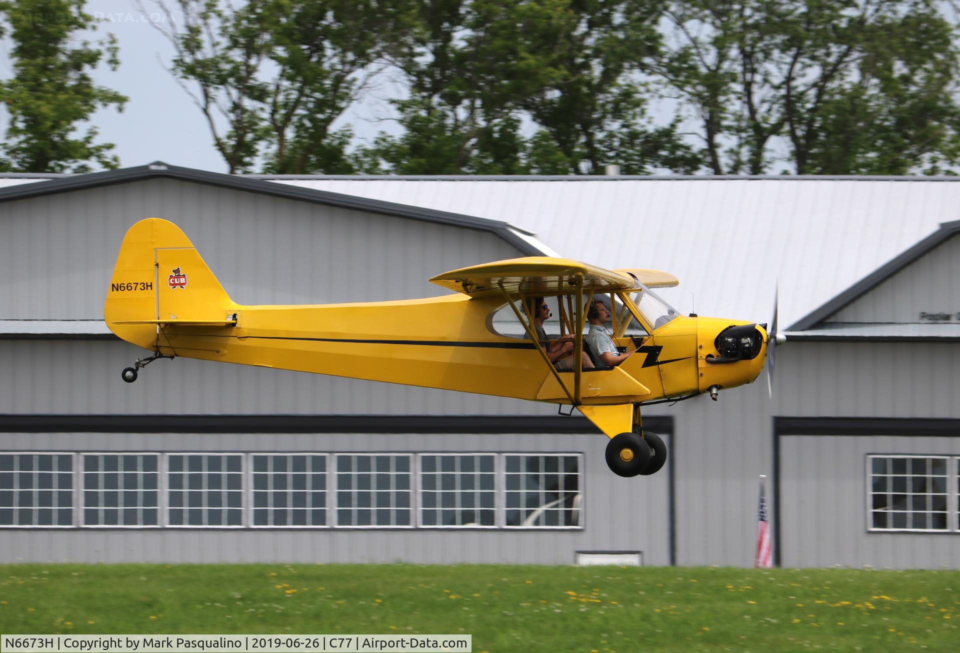 N6673H, 1946 Piper J3C-65 Cub C/N 19877, Piper J3C-65