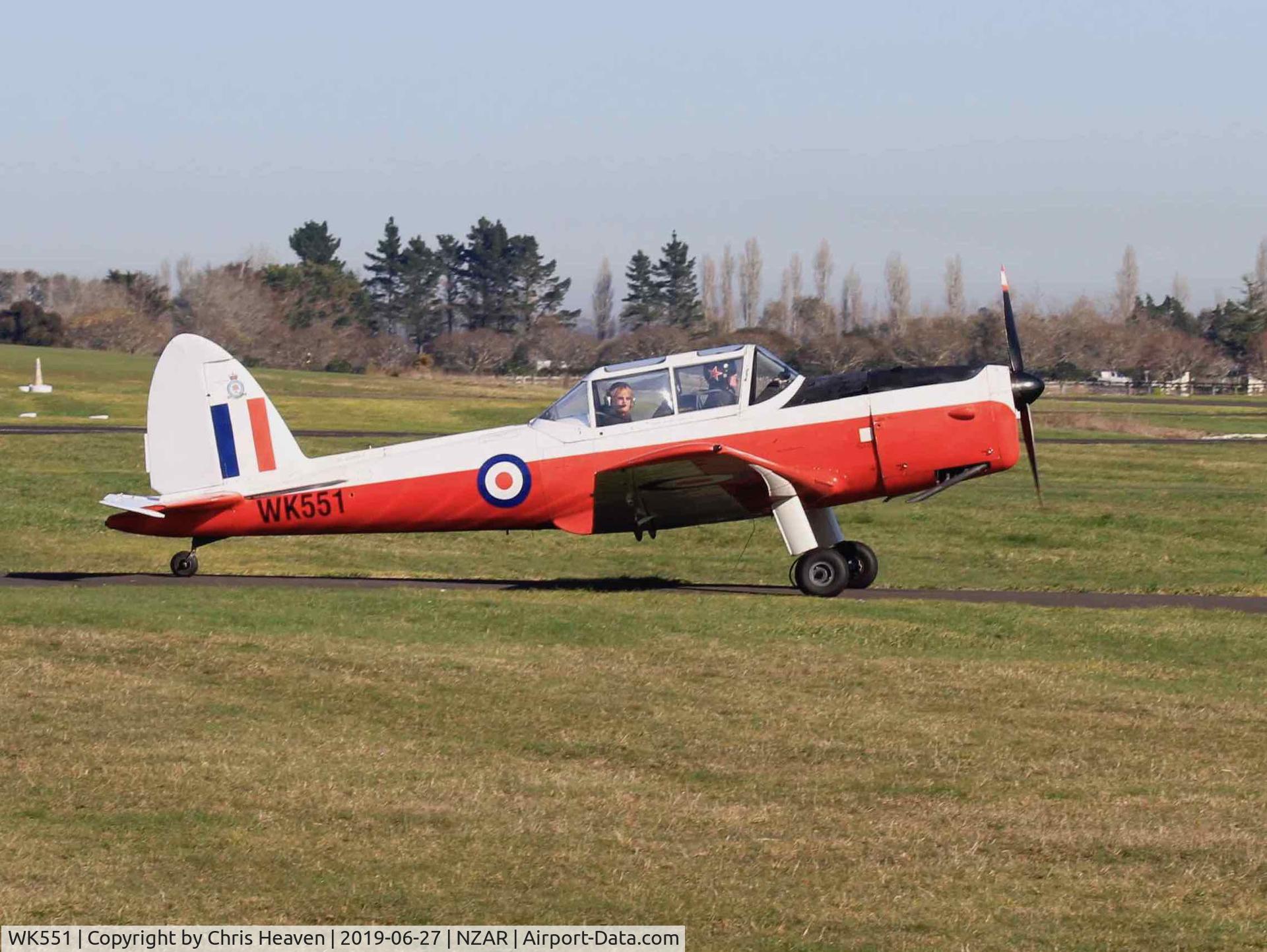WK551, De Havilland DHC-1 Chipmunk T.10 C/N C1/0566, The Warbirds New Zealand DHC-1 Chipmunk @ Ardmore Airport