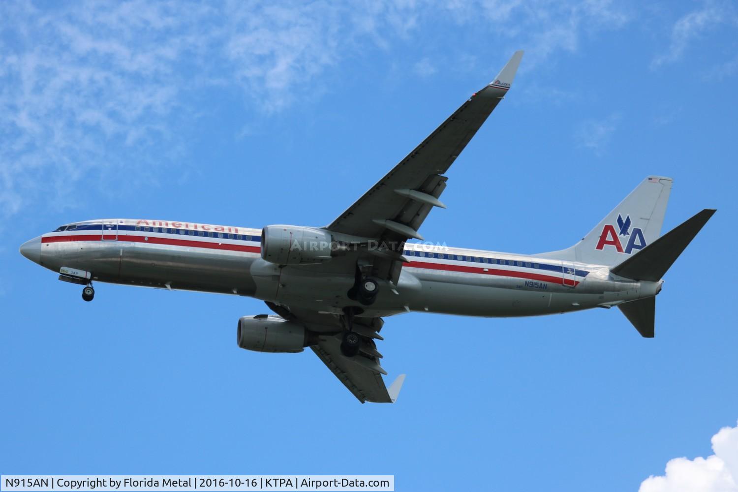 N915AN, 1999 Boeing 737-823 C/N 29516, TPA spotting