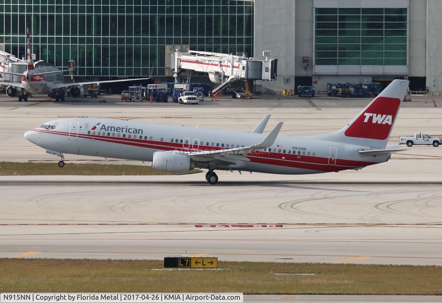 N915NN, 2013 Boeing 737-823 C/N 33227, TWA retro