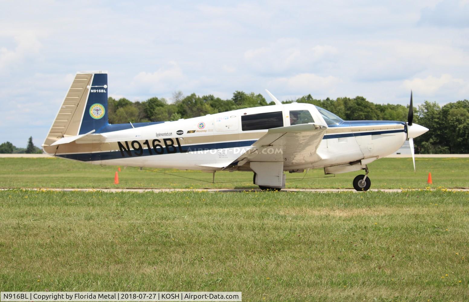 N916BL, 1979 Mooney M20K C/N 25-0198, EAA Air Venture 2018