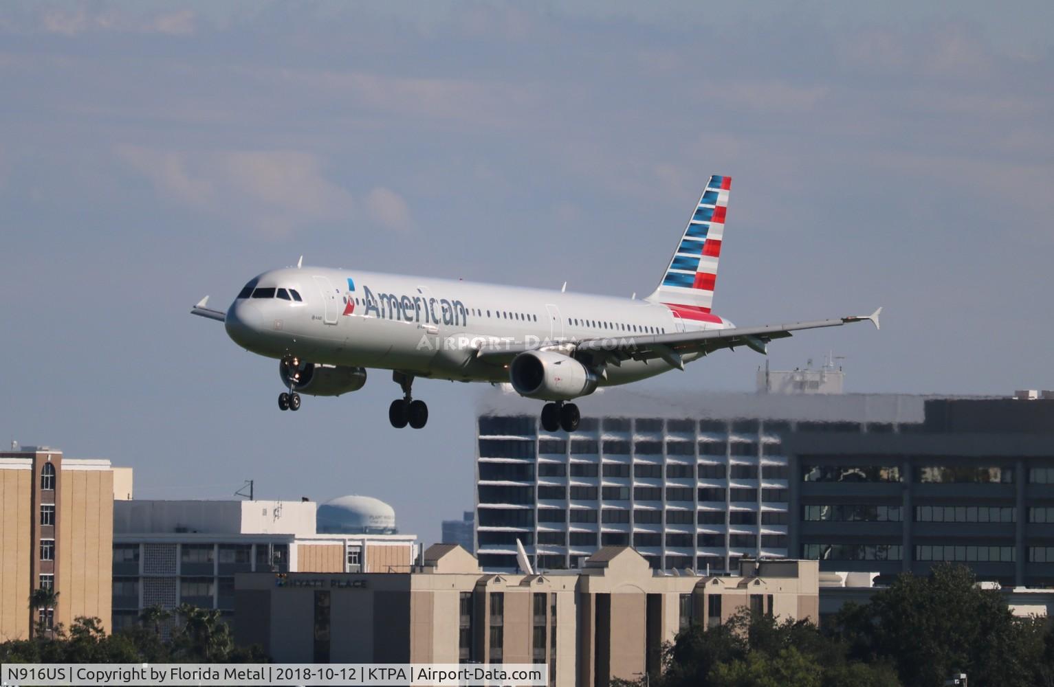 N916US, 2014 Airbus A321-231 C/N 6420, TPA spotting