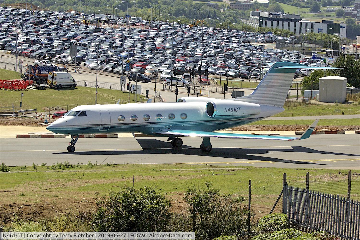 N461GT, 1983 Gulfstream Aerospace G-1159A Gulfstream III C/N 411, at Luton