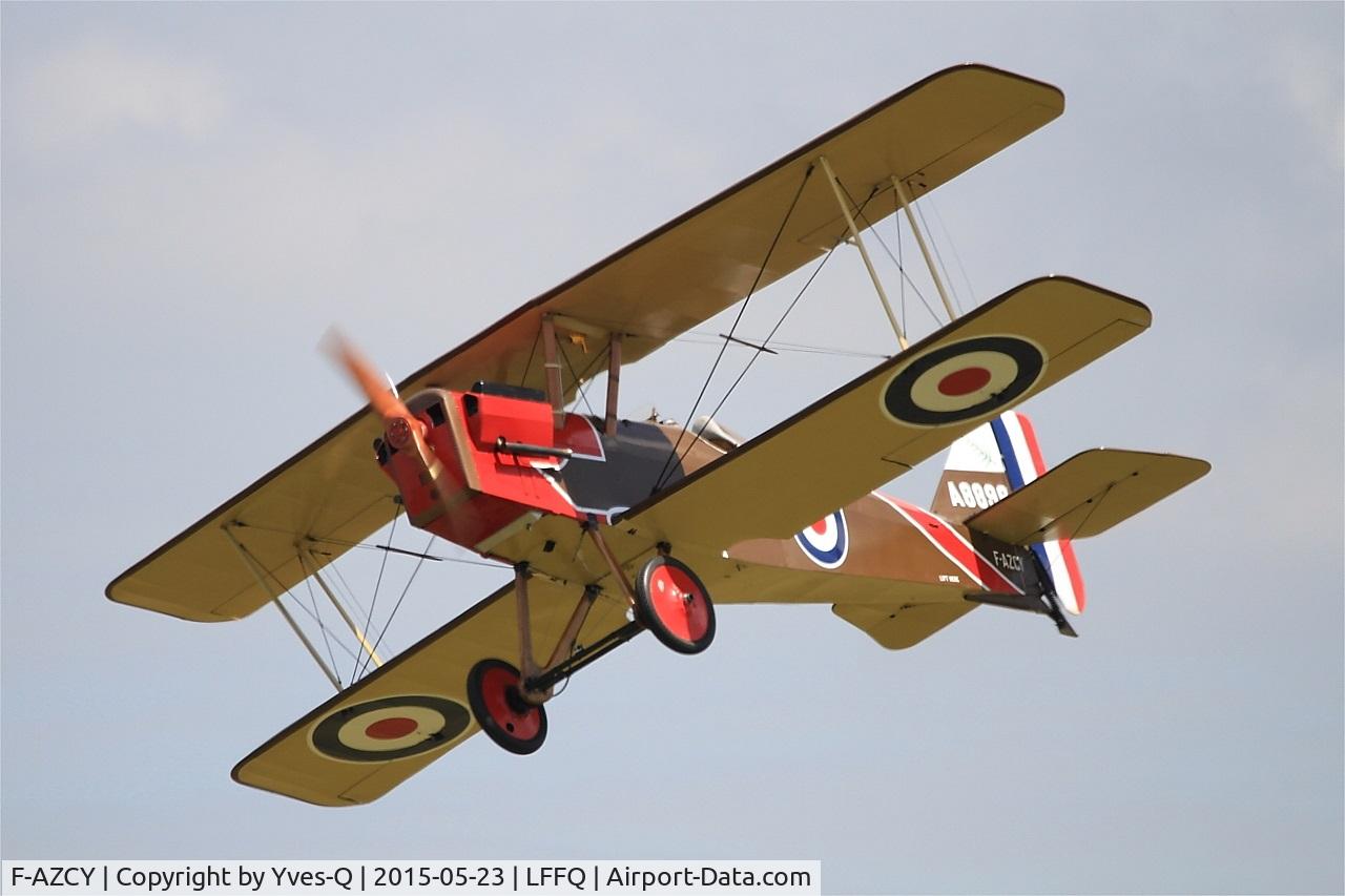 F-AZCY, Royal Aircraft Factory SE-5A Replica C/N 03, Royal Aircraft Factory SE-5, On display, La Ferté-Alais Airfield (LFFQ) Air Show 2015