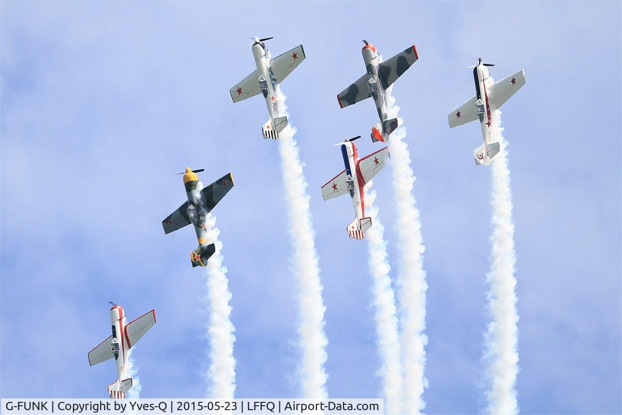 G-FUNK, 1985 Yakovlev Yak-50 C/N 852908, Yakovlev YAK-50, On display, La Ferté-Alais airfield (LFFQ) Airshow 2015