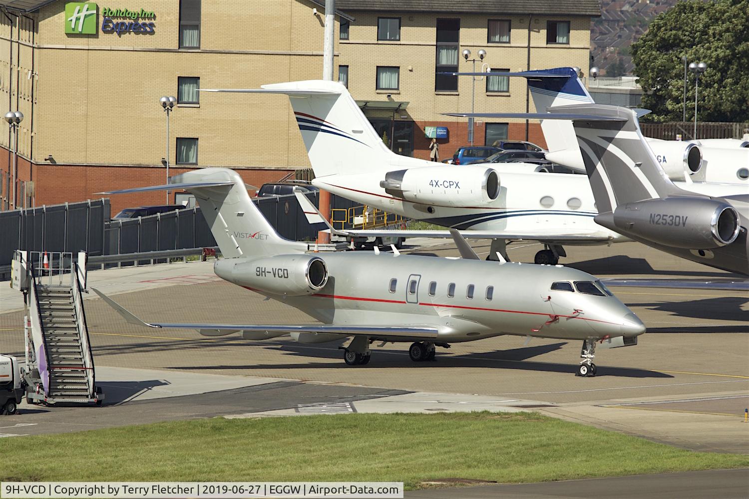 9H-VCD, 2015 Bombardier Challenger 350 (BD-100-1A10) C/N 20538, at Luton