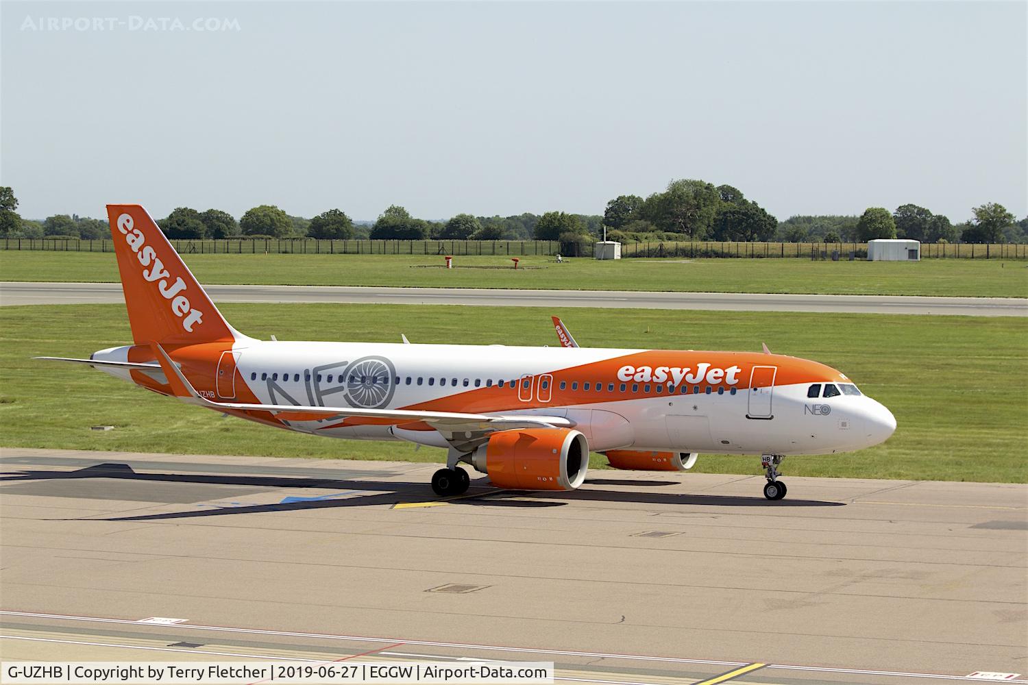 G-UZHB, 2017 Airbus A320-251N C/N 7705, at Luton