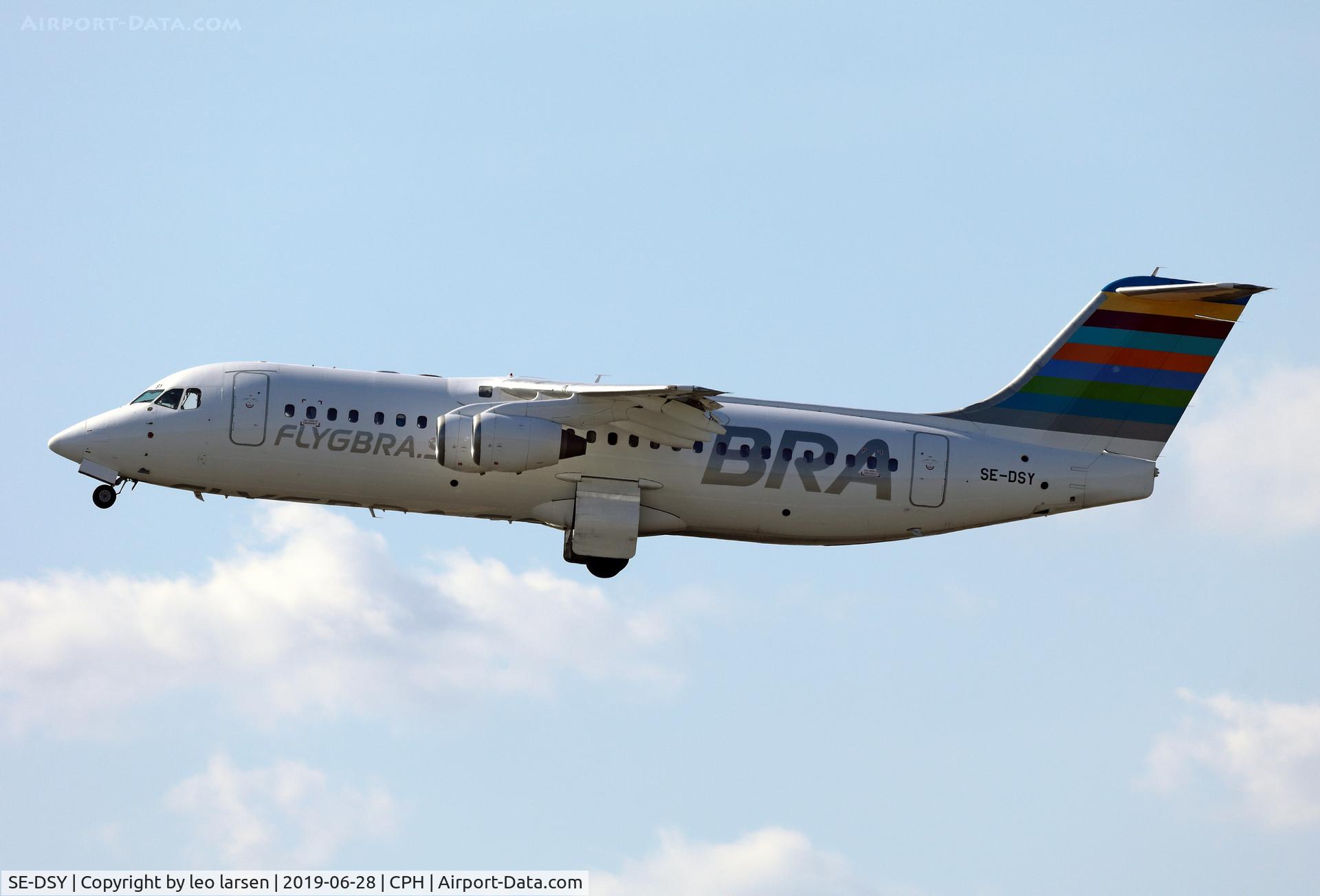 SE-DSY, 1995 British Aerospace Avro 146-RJ100 C/N E3263, Copenhagen 28.6.2019