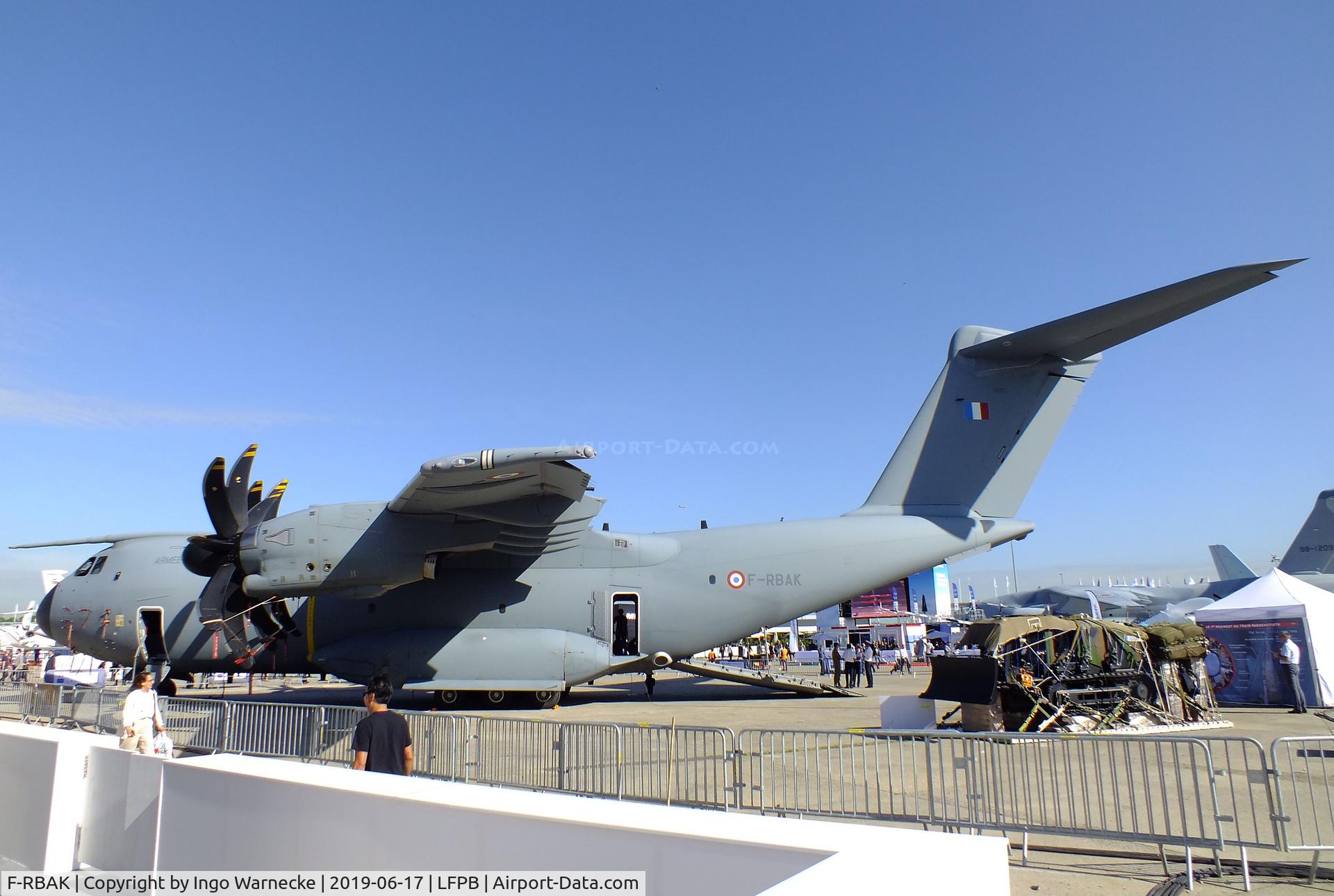 F-RBAK, 2016 Airbus A400M-180 C/N 053, Airbus A400M-180 Atlas of the Armee de l'Air at the Aerosalon 2019, Paris